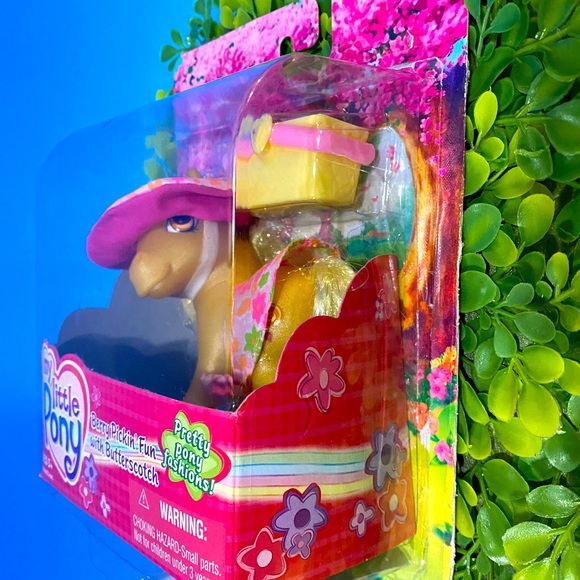 MY LITTLE PONY G3 NWT 2003 BERRY PICKIN’ FUN WITH BUTTERSCOTCH PRETTY FASHIONS - Picture 10 of 16